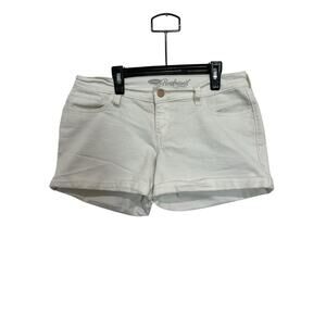 OLD NAVY Jr Med Wash High Rise Reg Stretch Cut-Off Jean Boyfriend Shorts sz4